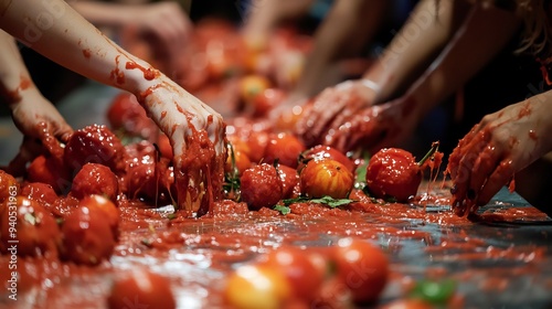 Tomato Fight: A Moment of Chaos photo