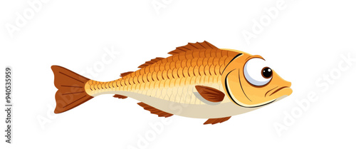 Cheeky fish with big eyes and a smile