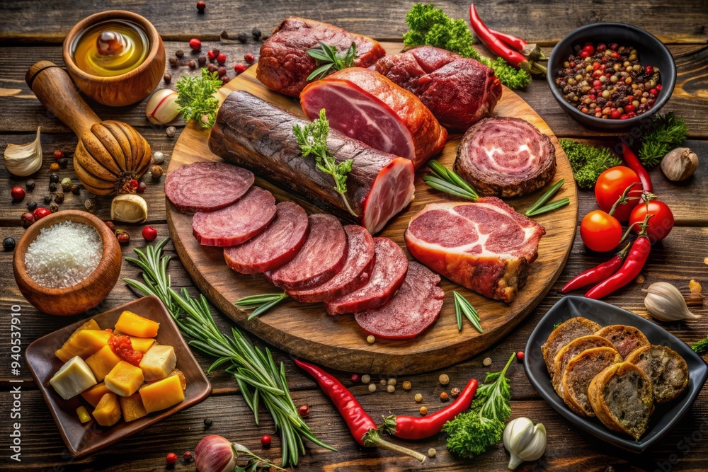 Savory Meat Masterpiece Composition Savory Meat Masterpiece Composition