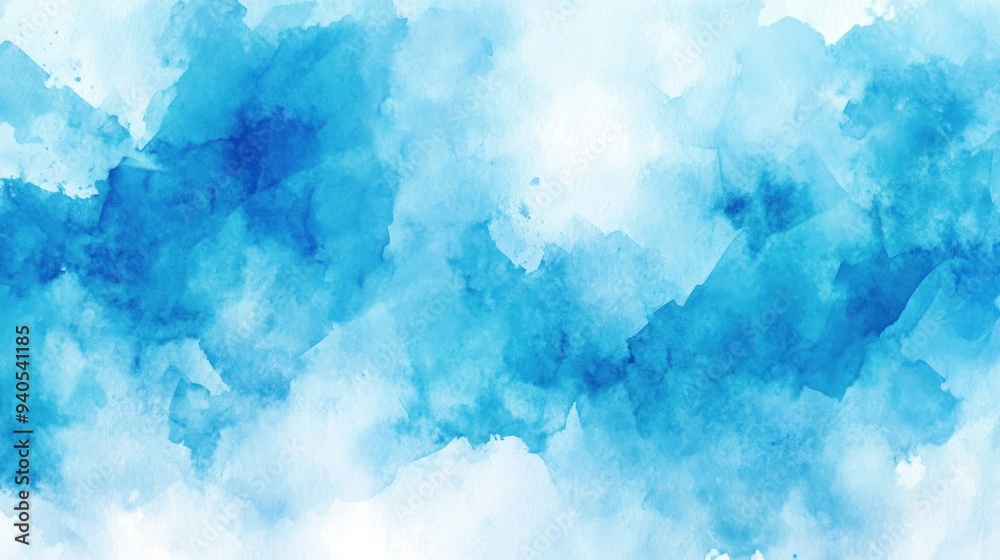 Abstract Watercolor Background with Light Blue and White Hues Abstract Watercolor Background with Light Blue and White Hues