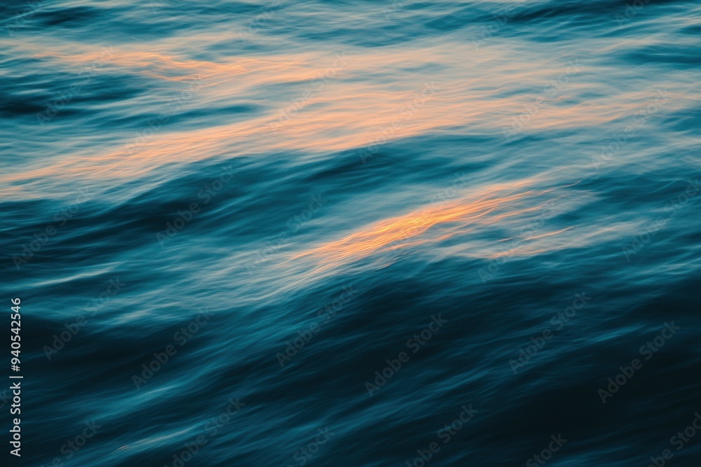 Surface of the ocean at dusk motion blur , ai Surface of the ocean at dusk motion blur , ai