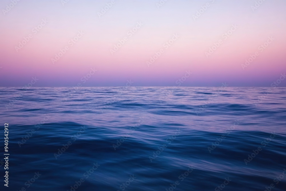Obraz premium Surface of the ocean at dusk motion blur , ai