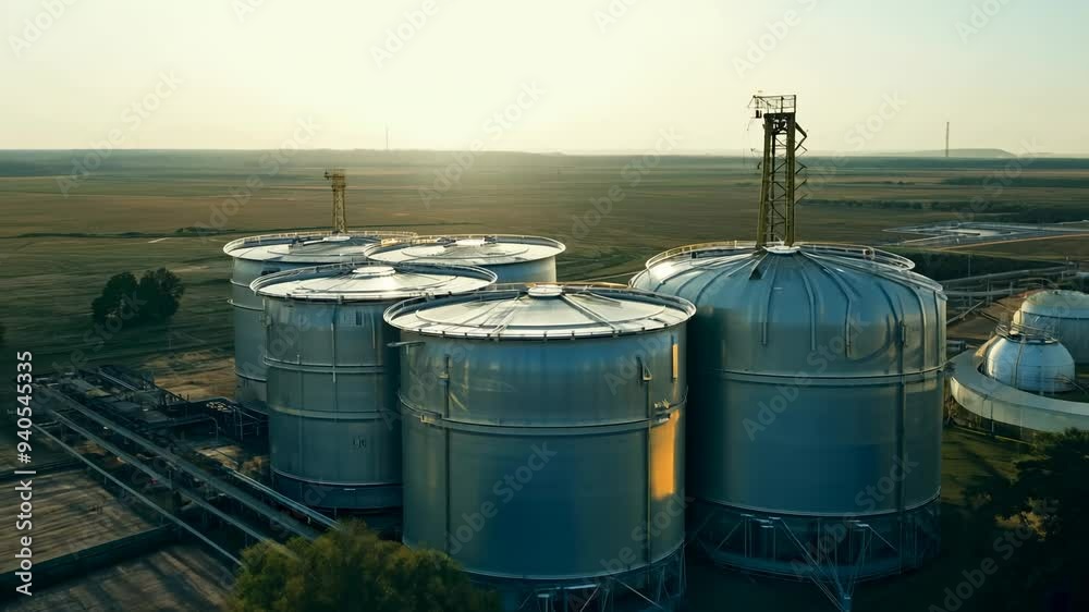 These steel tanks stand firm against the elements, weathering storms and time. These steel tanks stand firm against the elements, weathering storms and time.