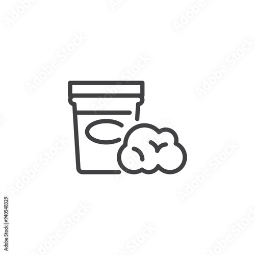 Play Dough line icon.