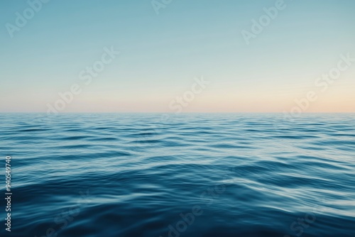 Surface of the ocean at dusk motion blur , ai