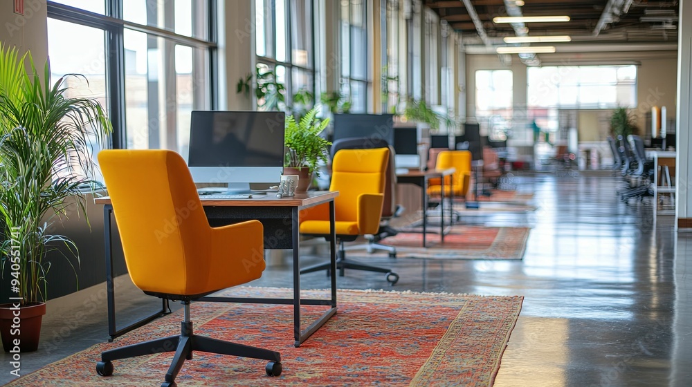 Dynamic Workspaces. Flexible work environments supporting creative endeavors concept Dynamic Workspaces. Flexible work environments supporting creative endeavors concept