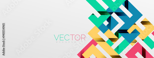 Color bend lines with shadow texture effect. Vector Illustration For Wallpaper, Banner, Background, Card, Book Illustration, landing page