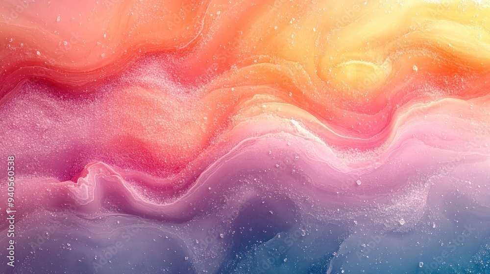 Fototapeta premium Abstract Art with Vibrant Colors and Swirling Patterns