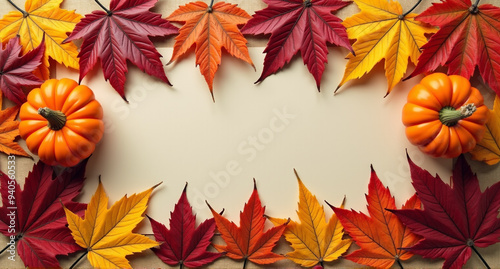 autumn leaves frame