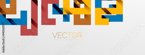 Color bend lines with shadow texture effect. Vector Illustration For Wallpaper, Banner, Background, Card, Book Illustration, landing page