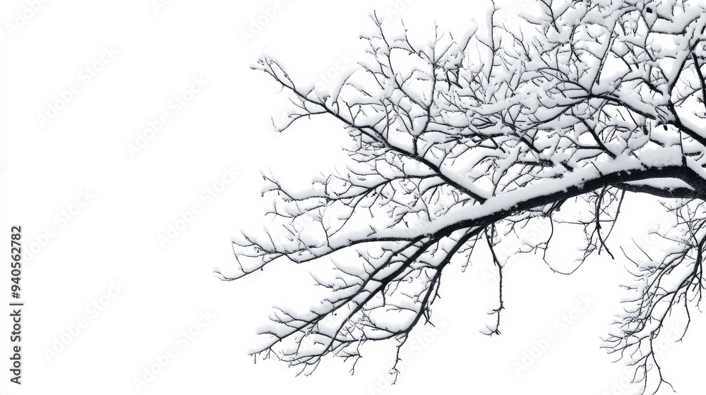 Winter scene with trees. Winter scene with trees.