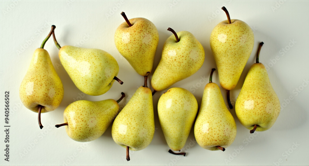 pears on a white pears on a white