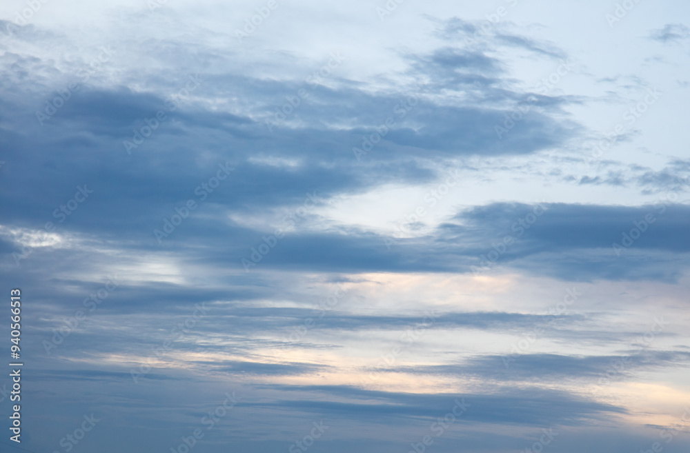 Clouds after rain in the sky as a background Clouds after rain in the sky as a background