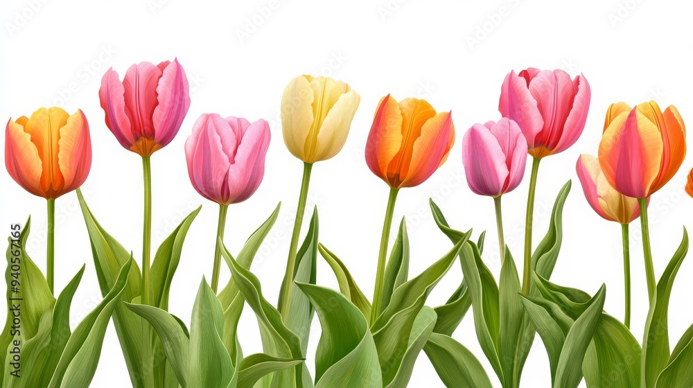 Spring flowers isolated. Spring flowers isolated.