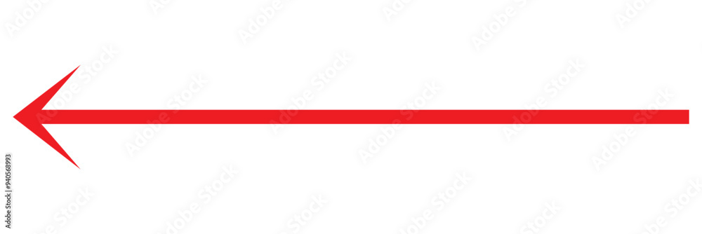 Hand drawn long arrow on white background. Hand drawn long arrow on white background.