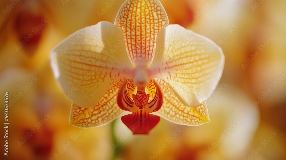 Red and yellow orchid macro Red and yellow orchid macro