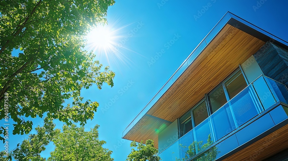 Sustainable development. Construction projects utilizing green technologies concept Sustainable development. Construction projects utilizing green technologies concept