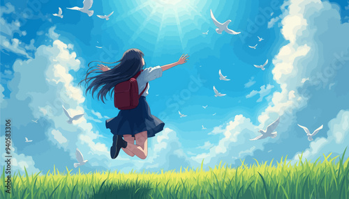 Flying Dreams: A Girl's Journey Through the Clouds