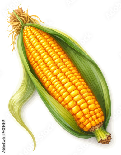 Freshly Harvested Corn on the Cob