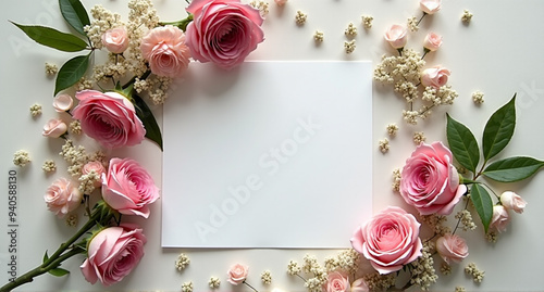 rose and frame
