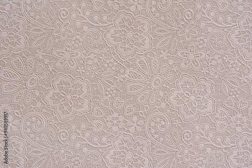 Close-up of old wallpaper paper, gray color, beautiful, simple, classic, suitable for interior decoration.