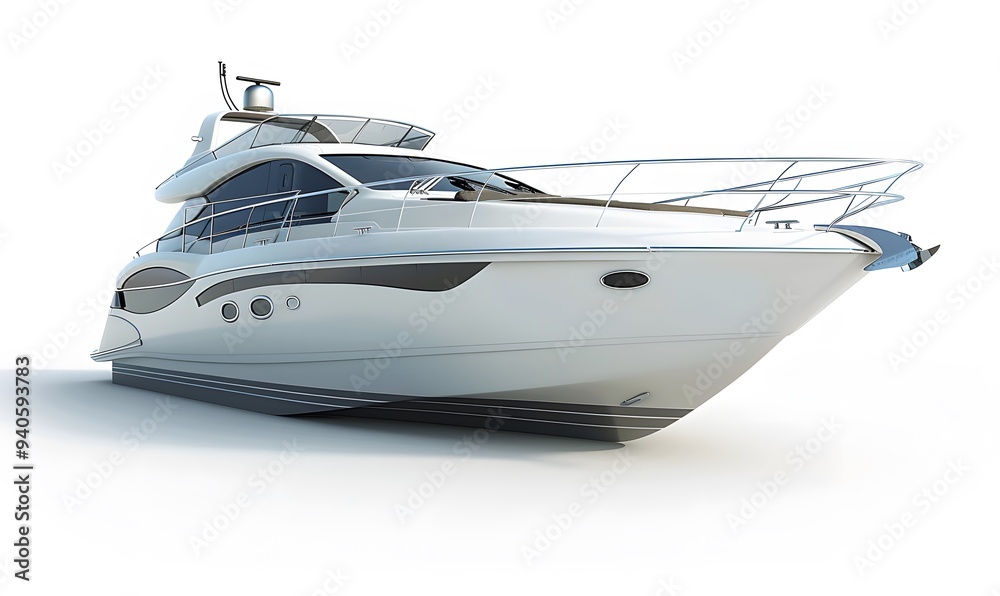 motor boat on white background. motor boat on white background.