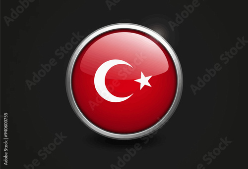 Red Star and Circle Symbol