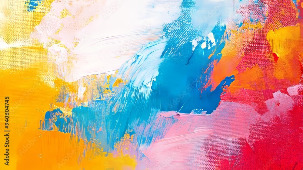 Abstract Art Background with Brushstrokes on Canvas, Ideal for Creative Projects Generative AI Abstract Art Background with Brushstrokes on Canvas, Ideal for Creative Projects Generative AI