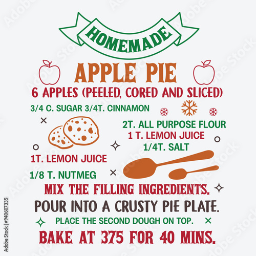 Christmas Cookie Recipe Design