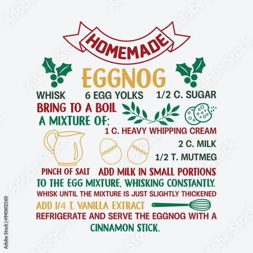 Christmas Cookie Recipe Design