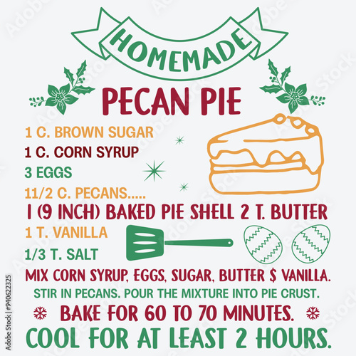 Christmas Cookie Recipe Design
