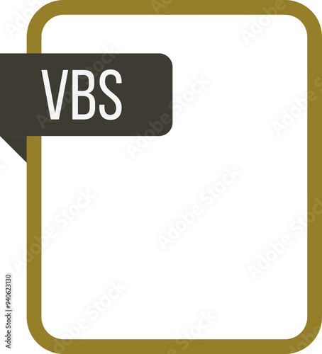 VBS File rectangular icon