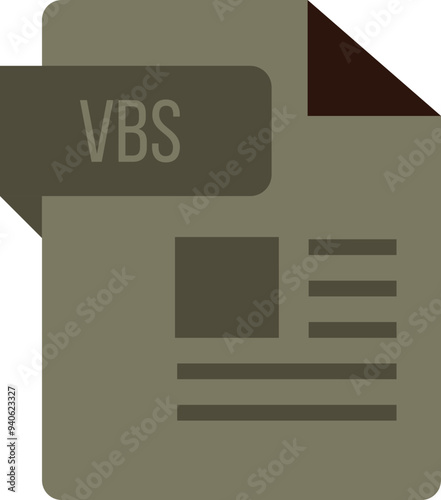 VBS ip icon sharp corners lines and rectangle with symbol