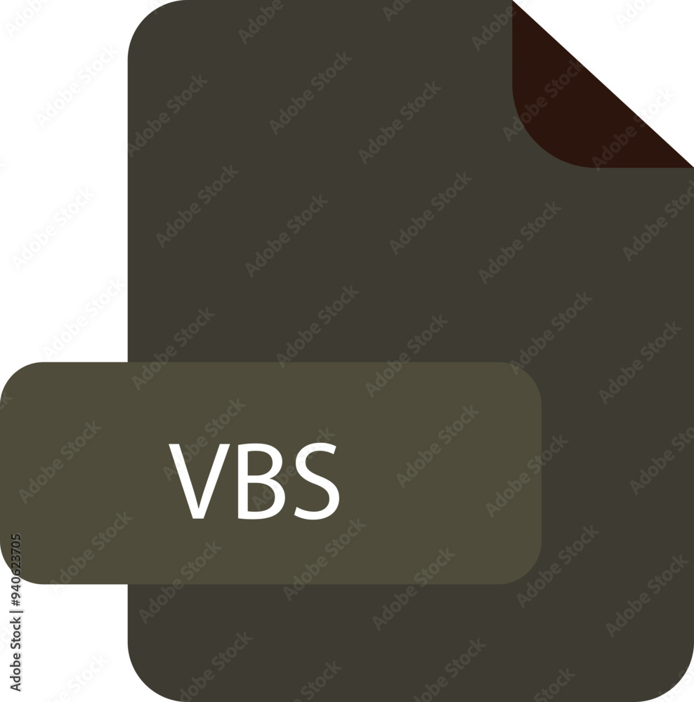 VBS file extension icon rounded corners and deep color VBS file extension icon rounded corners and deep color