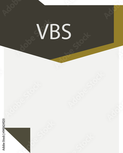 VBS File format minimal icon