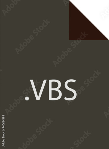 VBS File icon fill crisp corners  v1