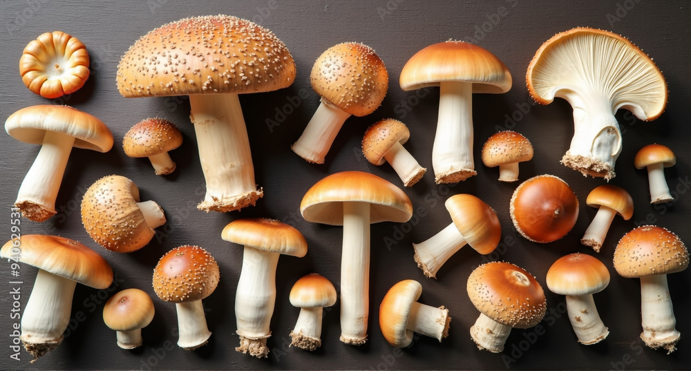 group of mushrooms group of mushrooms