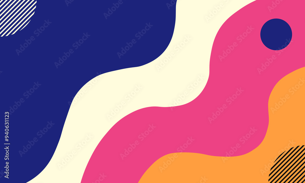 Vibrant Abstract Wave Background Design Vibrant Abstract Wave Background Design