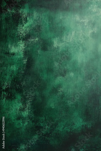 Abstract green texture background with brush strokes creating a rich, vibrant pattern. Perfect for artistic and design purposes.