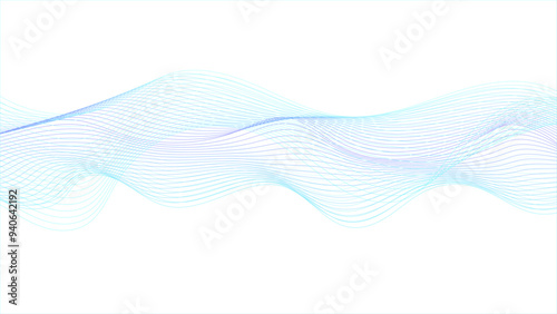 colorful wave lines. abstract blue wave background. abstract white background with blue wave line. blending line background. colorful wave lines.