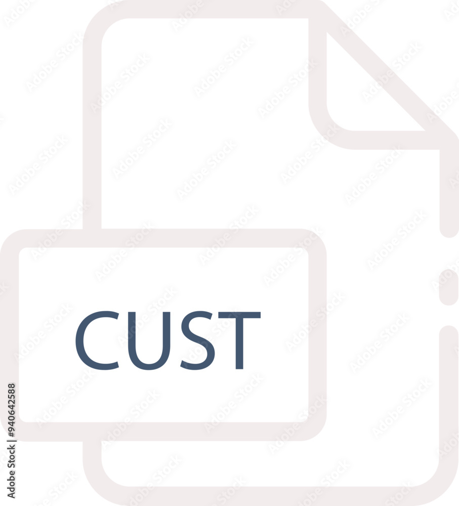 Obraz premium CUST ip file icon