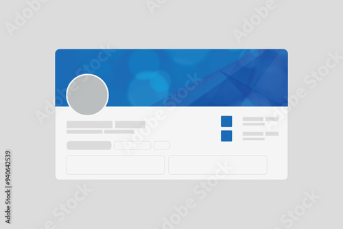 LinkedIn banner mockup template, cover photo, profile picture mockup