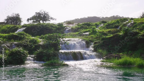 Wadi Darba water fall at salalah photo