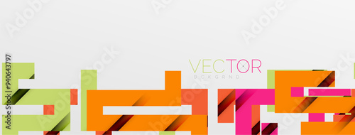 Color bend lines with shadow texture effect. Vector Illustration For Wallpaper, Banner, Background, Card, Book Illustration, landing page