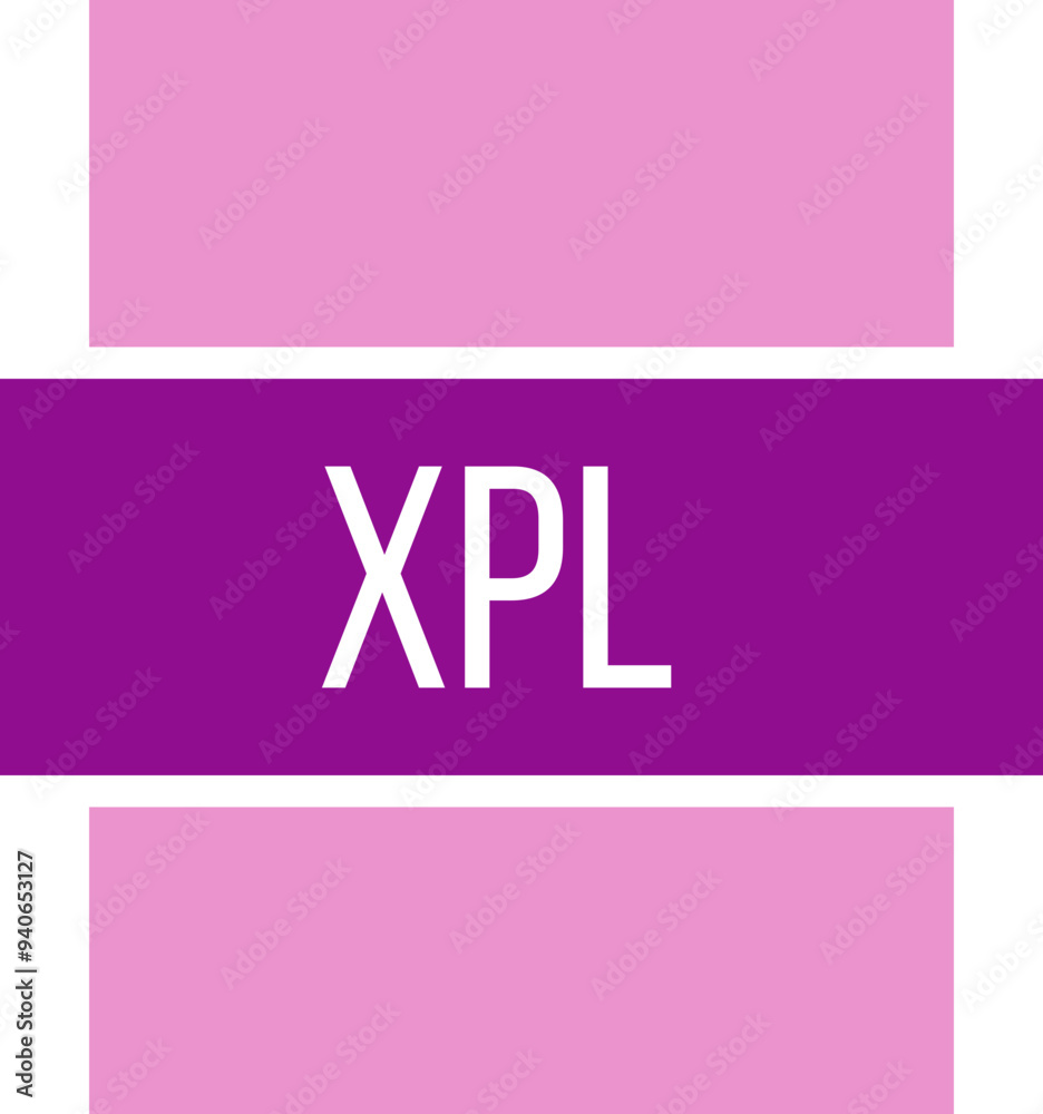XPL icon fill and bebus writting XPL icon fill and bebus writting