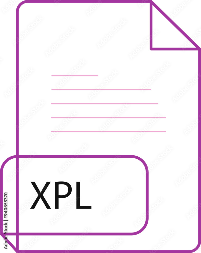 XPL File extension icobn crisp corners thick outline XPL File extension icobn crisp corners thick outline