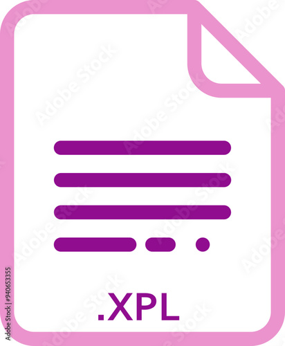 XPL doted and dashed icon inside transparent photo