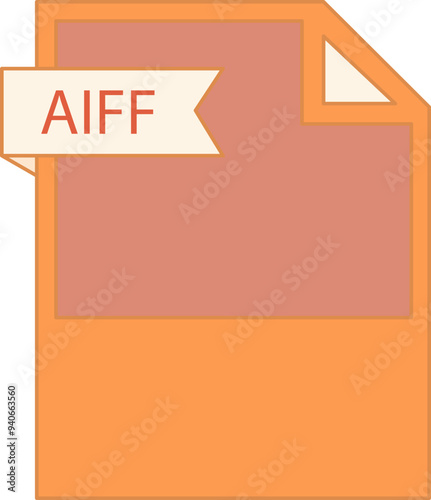 AIFF File format icon minimal