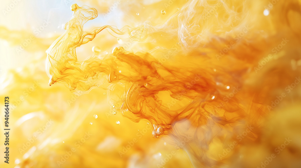 abstract golden yellow ink storm artwork, abstract illustration of ink flowing in the clear water, creating an abstract design with fluid shapes and splashes of color abstract golden yellow ink storm artwork, abstract illustration of ink flowing in the clear water, creating an abstract design with fluid shapes and splashes of color