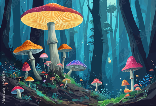 Enchanted Forest: A Dreamy Nighttime Adventure